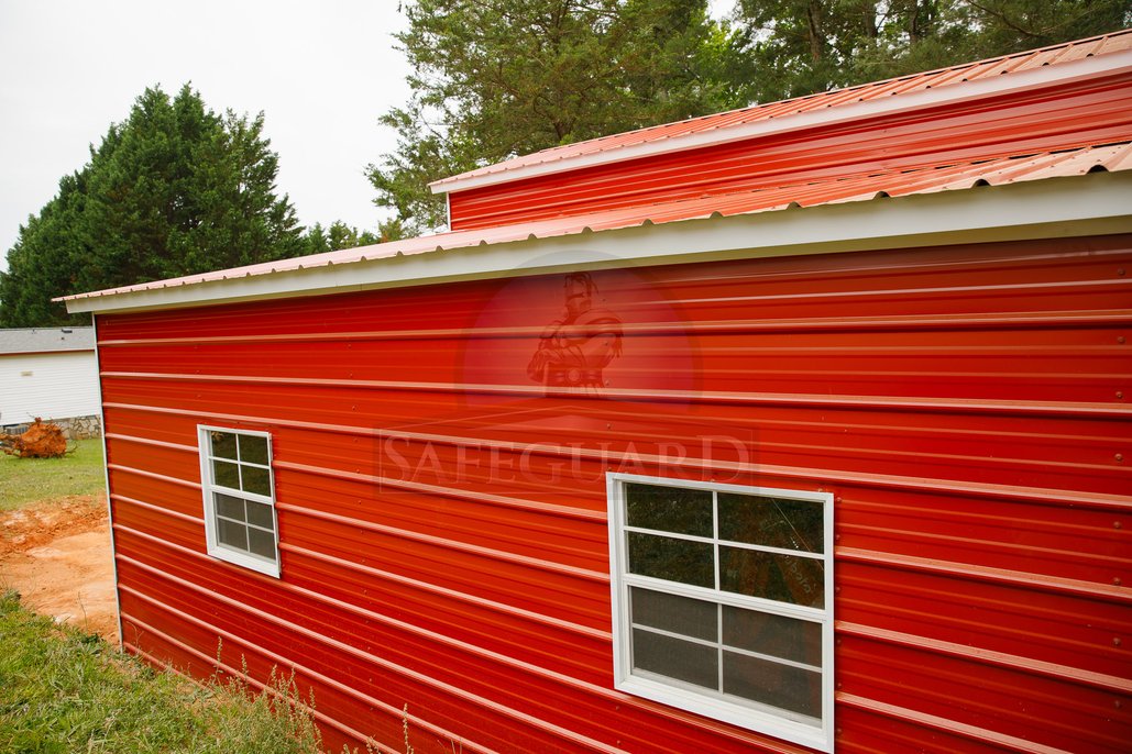 Side of metal barn