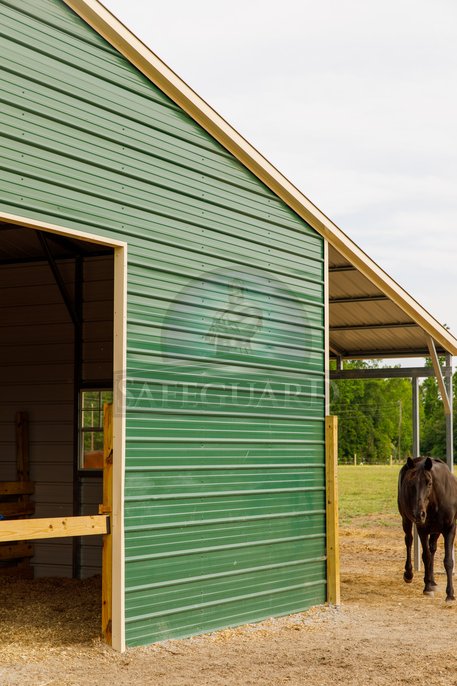 Steel horse barn