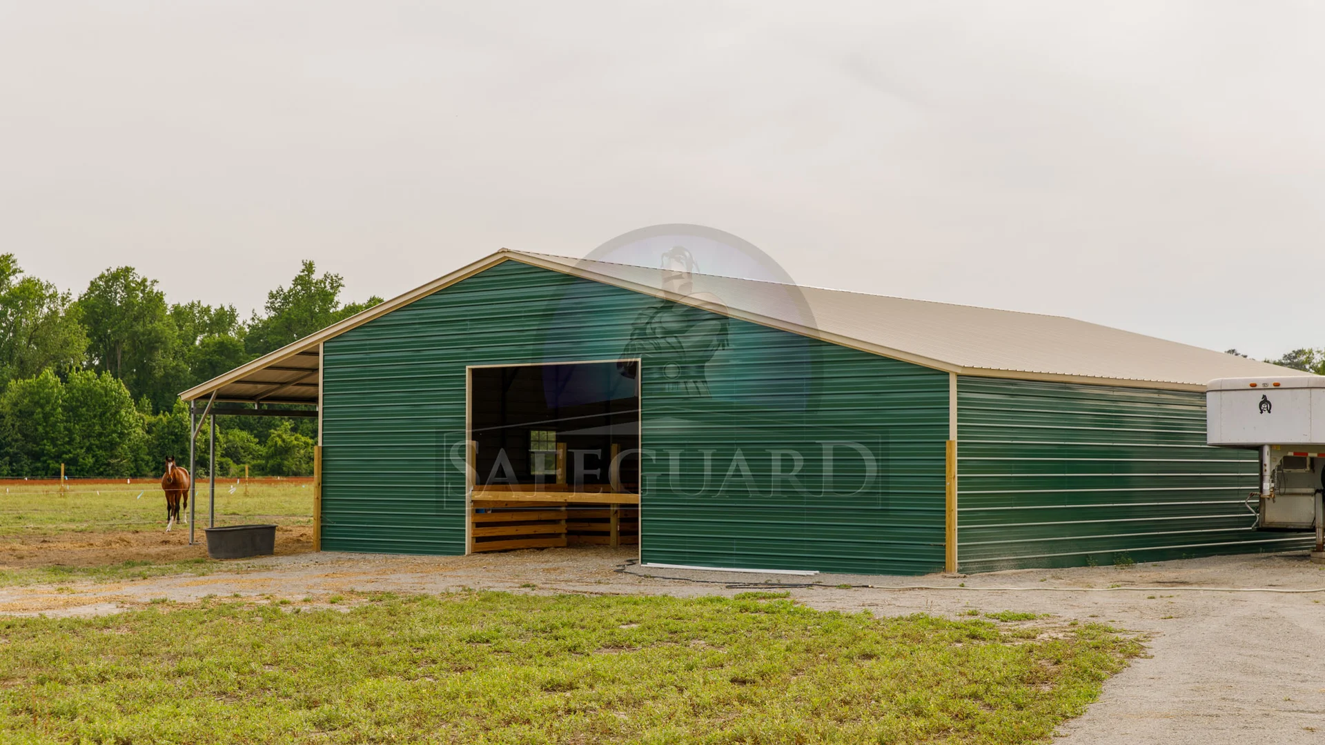 Prefab horse barn