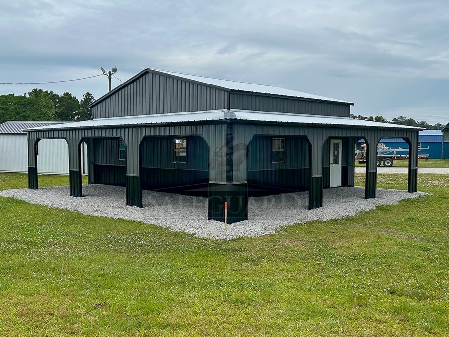 Far view of utility building