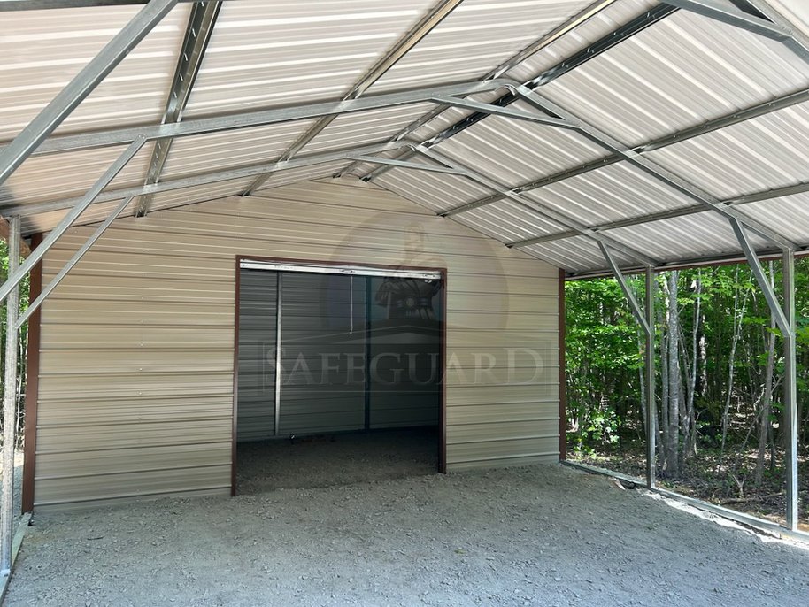 Attached carport garage